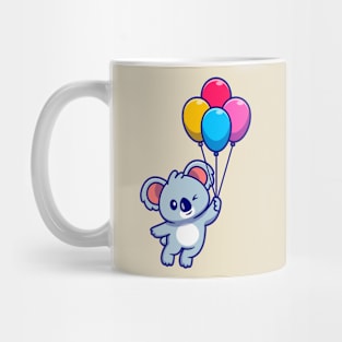 Cute Koala Floating With Balloon Mug